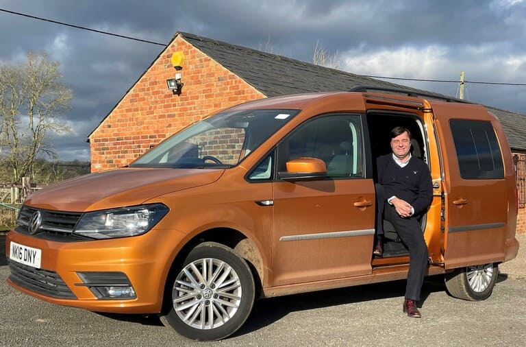 Alan Boddington Owner with adapted van