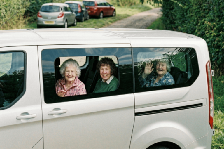 care home residents out for the day