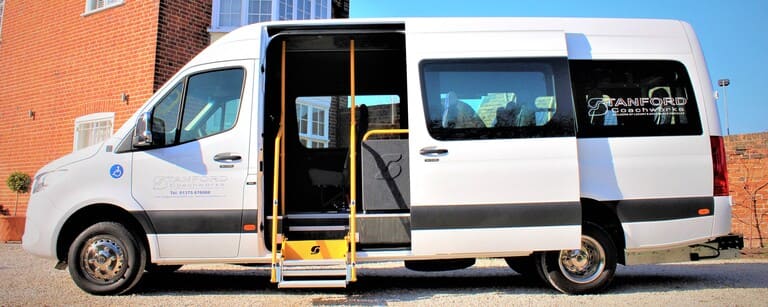 Adapted minibus for care homes