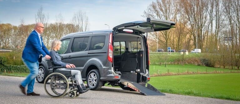 apapted rear access to vehicle